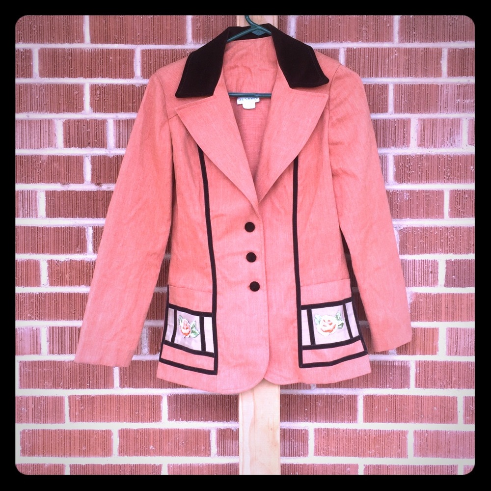 Super vintage blazer orangey color